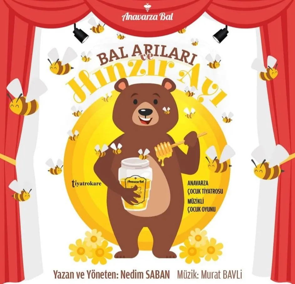 Bal Arıları ve Hınzır Ayı oyununun afişi