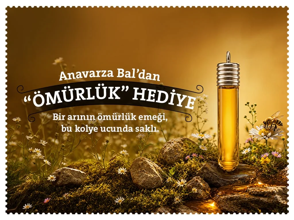 Her siparişe bal kolyesi hediye