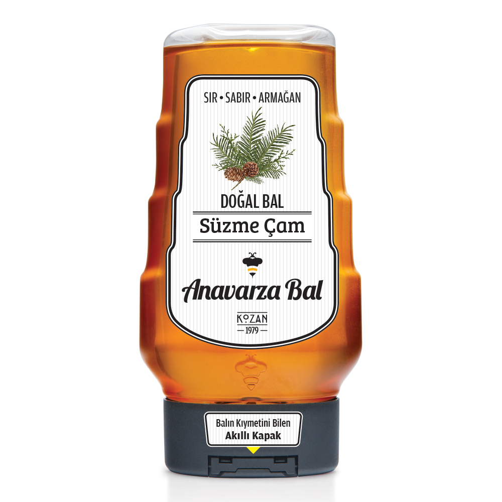 Anavarza Akıllı Kapaklı Süzme Çam Balı 325g